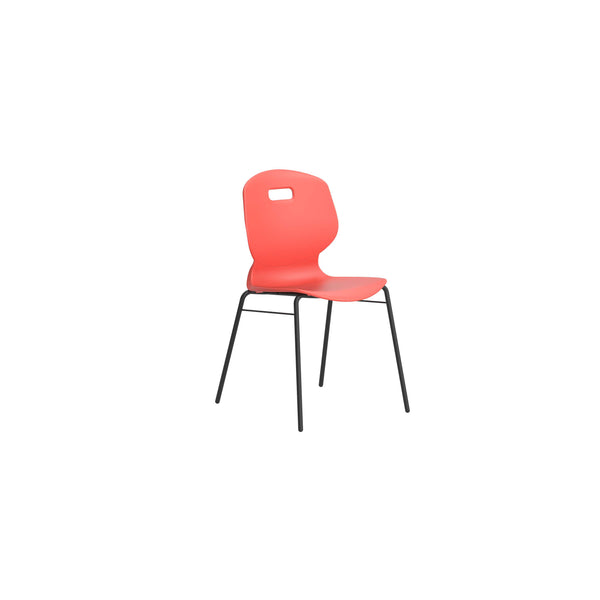 Titan Arc 4 Leg Chair with Brace | Size 5 | Coral