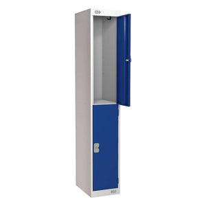 Locker | 2 Door | 450mm Deep | Blue/Grey