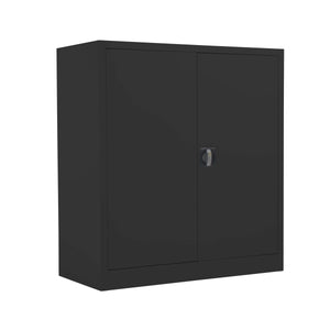 TC Steel Double Door Cupboard | 1000mm | Black