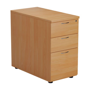 Essentials Desk High 3 Drawer Pedestal (FSC) | 800 Deep | Beech
