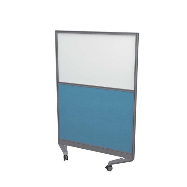Mobile Type 3 Half Glazed Screen | 1000 X 1800 | Silver Frame | Unlimited Band 3