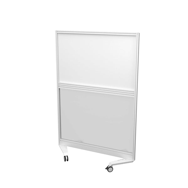 Mobile Type 4 Fully Glazed Screen | 1000 X 1800 | White Frame | Unlimited Band 1