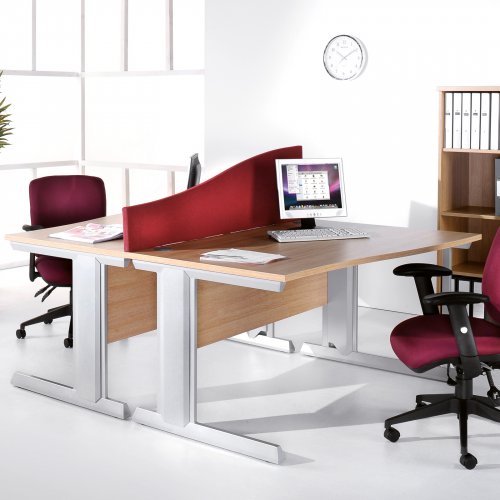 VIVO Wave Office Desk with Cable Management Facility