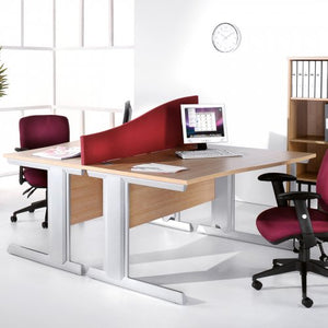 VIVO Wave Office Desk with Cable Management Facility