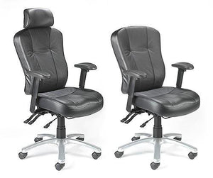 ZIRCON Leather Faced 24 Hour Task Chair