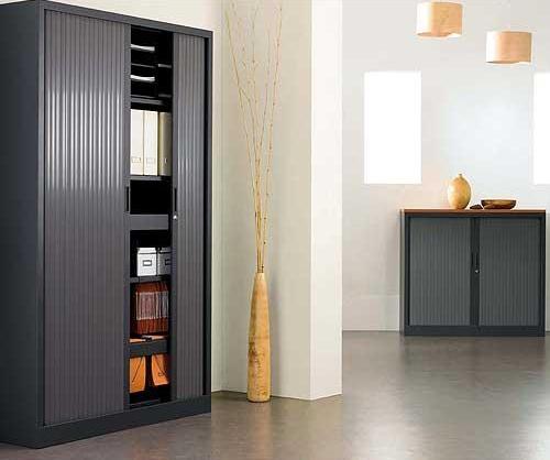 ARIVA Side Opening Tambour Cupboard - Classic Finish